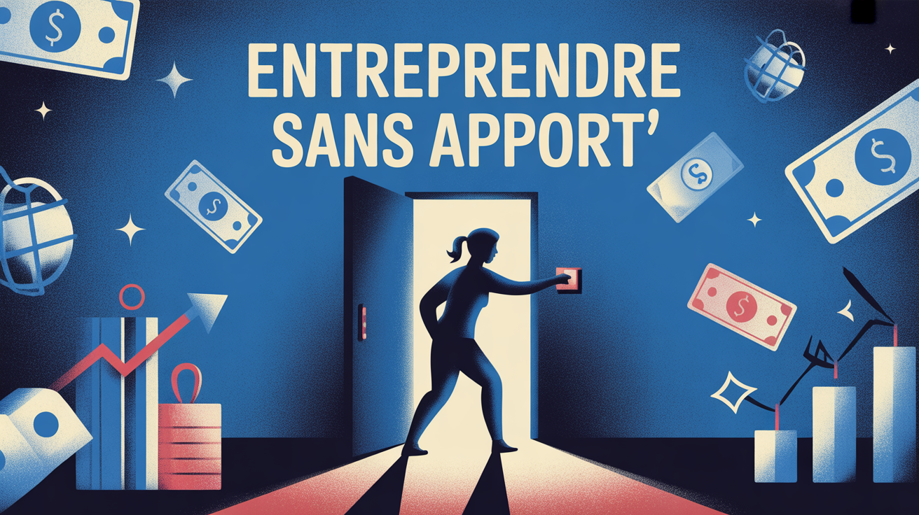 illustration entreprendre sans apport ouverture financement
