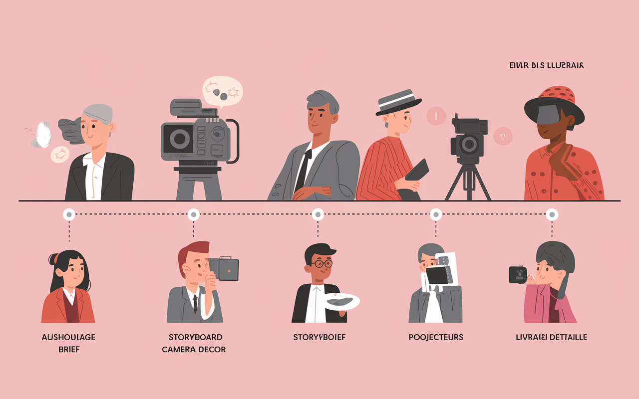 timeline process production audiovisuelle paris