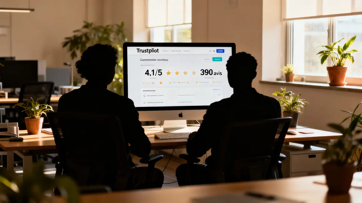 tableau trustpilot export online france sur ordinateur