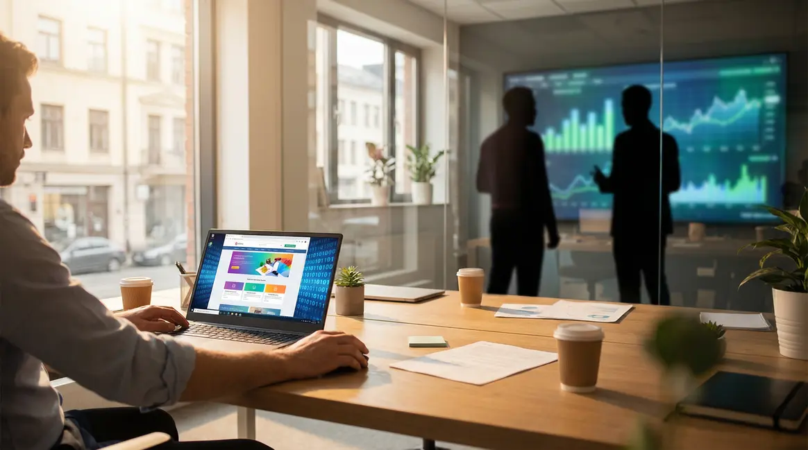 SEO Wix IA bureau moderne