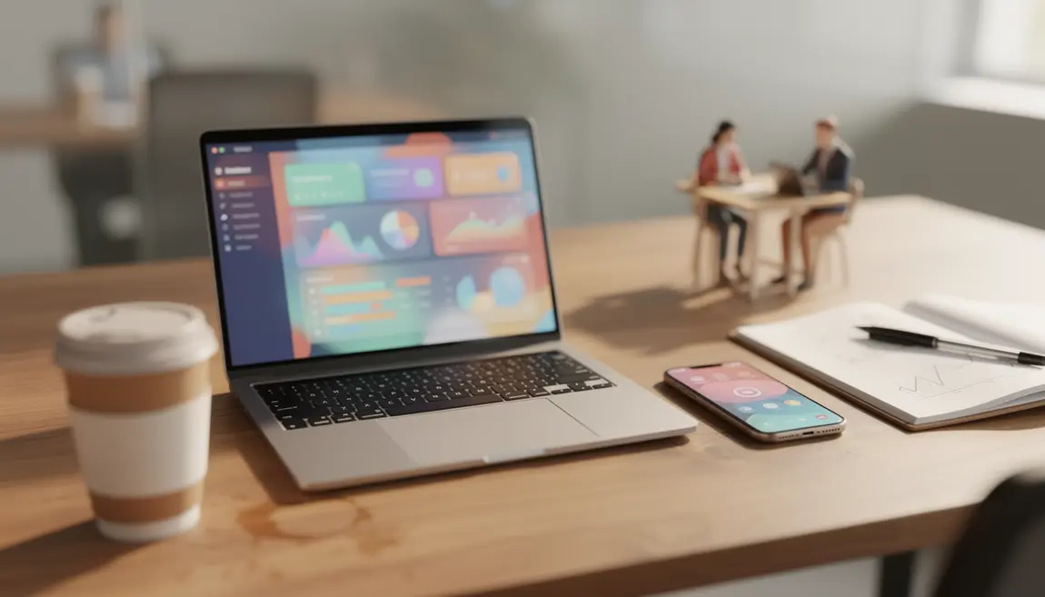 Bureau lumineux avec Mailchimp 2025 et équipes TPE PME