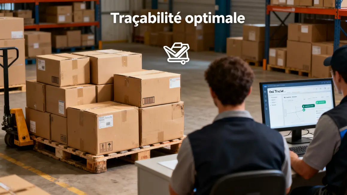Logistique B2B mode vetements colis traçabilite