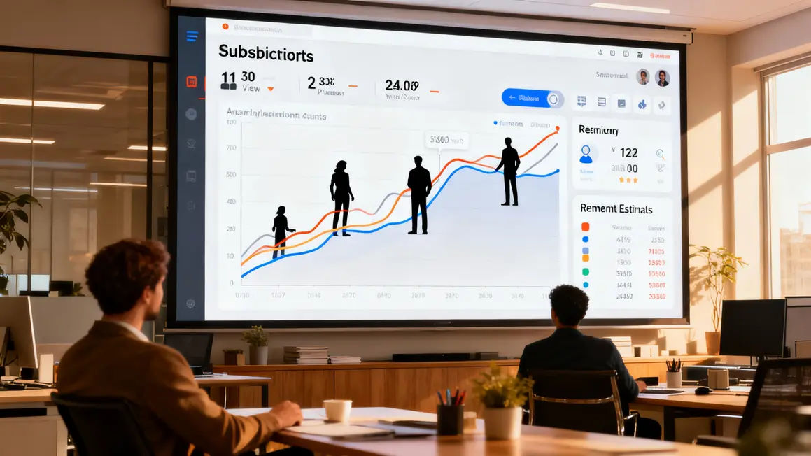 Graphique abonnés et vues sur Social Blade