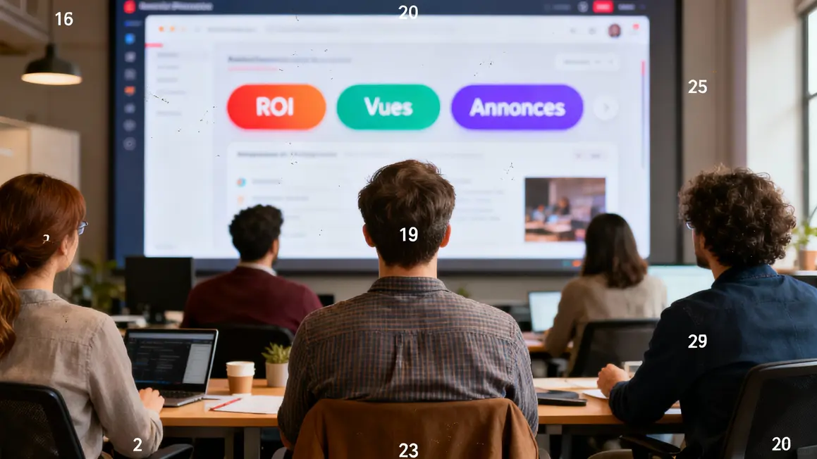 Interface plateforme Leboncoin Pro indicateurs ROI visibilité