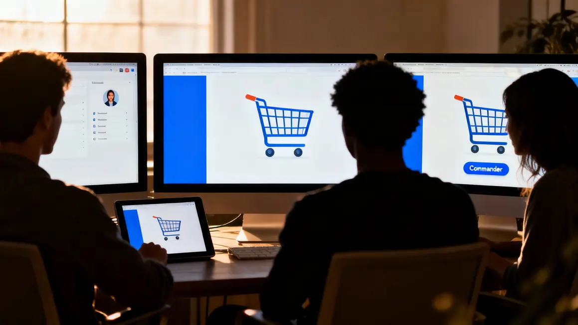 silhouettes sur ordinateurs achat pure player