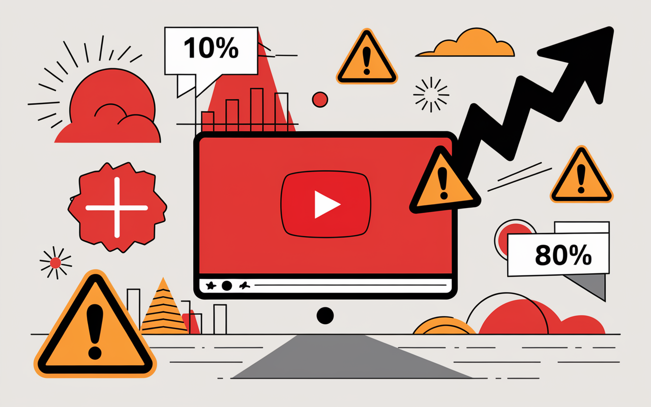 risques 1000 vues youtube gratuit alarmes et graphique chute