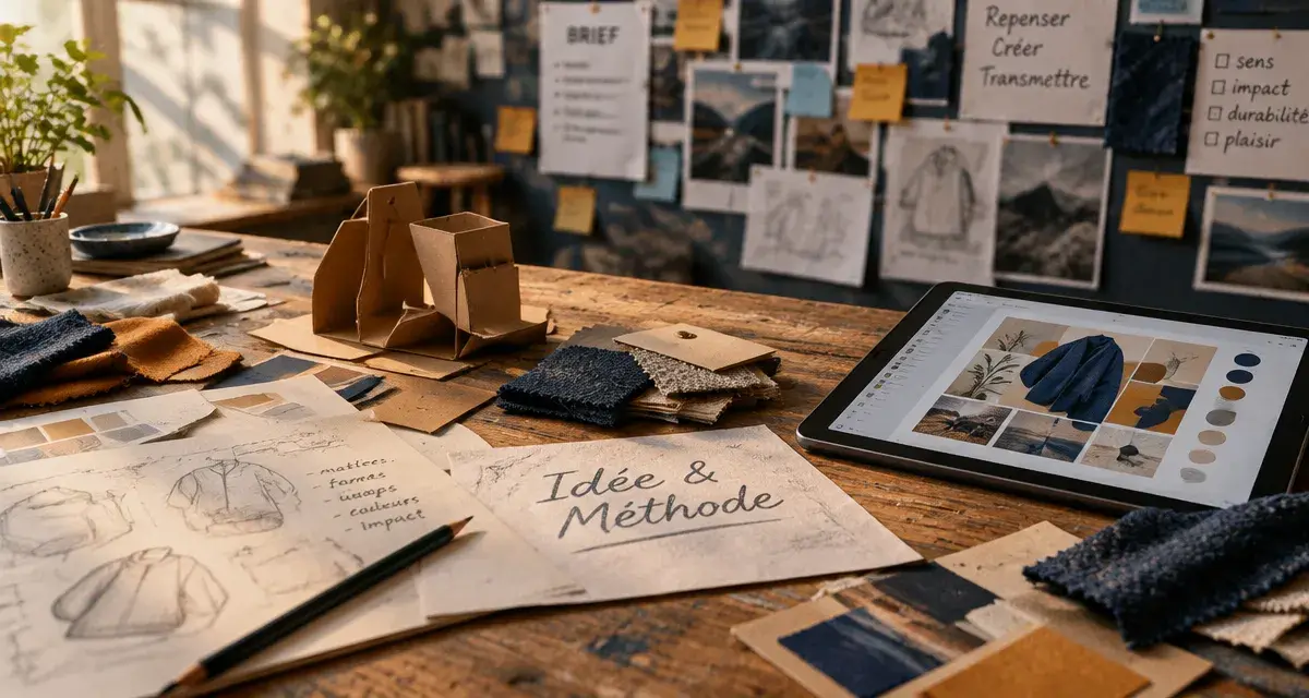 Metiers creatifs : atelier et numérique, table de création